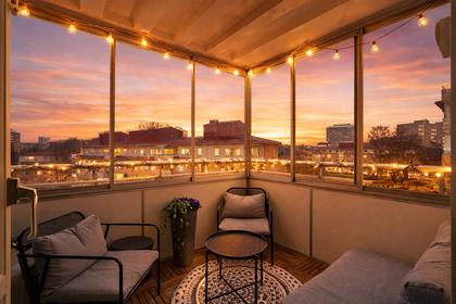 Balkong eller utsiktsbild