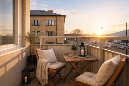 Balkong eller utsiktsbild