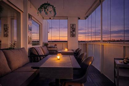 Balkong eller utsiktsbild