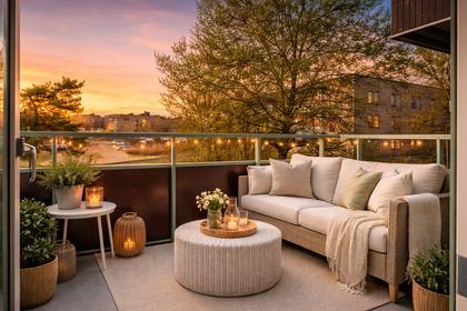 Balkong eller utsiktsbild