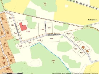 Illustrerad karta över fastigheten eller området