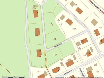 Illustrerad karta över fastigheten eller området