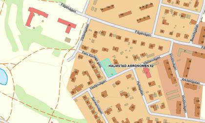 Illustrerad karta över fastigheten eller området