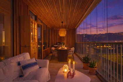 Balkong eller utsiktsbild