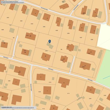 Illustrerad karta över fastigheten eller området