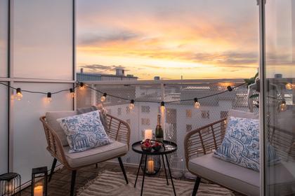 Balkong eller utsiktsbild