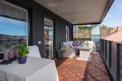 Balkong eller utsiktsbild