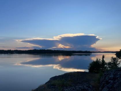 Balkong eller utsiktsbild