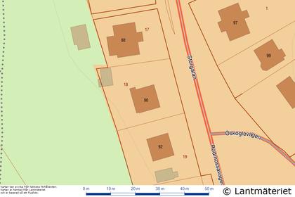 Illustrerad karta över fastigheten eller området