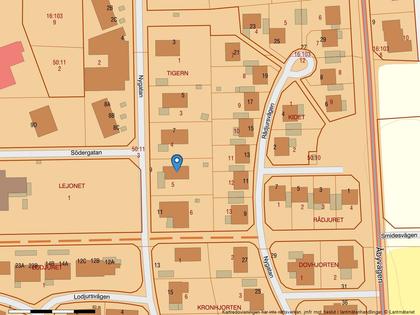 Illustrerad karta över fastigheten eller området