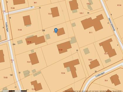 Illustrerad karta över fastigheten eller området