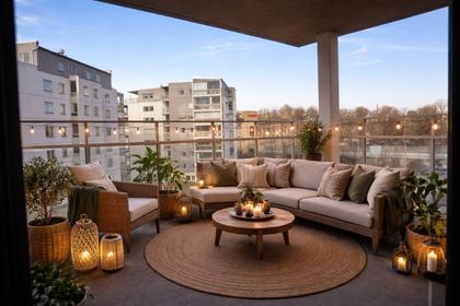 Balkong eller utsiktsbild