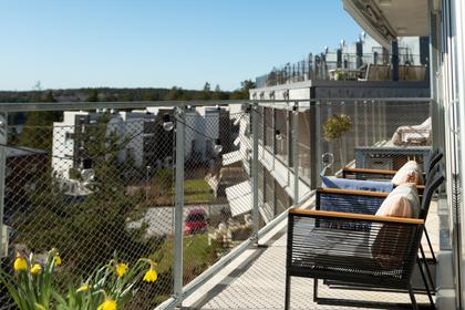 Balkong eller utsiktsbild