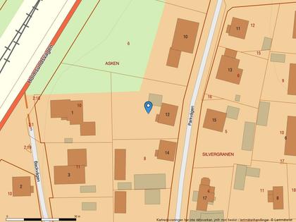 Illustrerad karta över fastigheten eller området