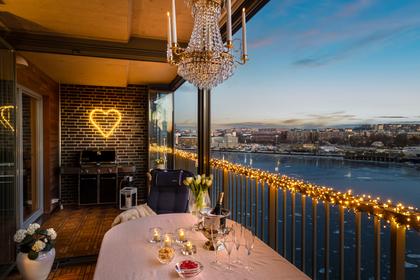 Balkong eller utsiktsbild