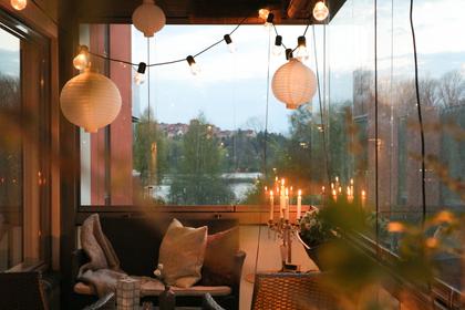 Balkong eller utsiktsbild