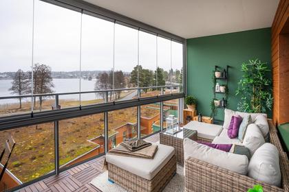 Balkong eller utsiktsbild