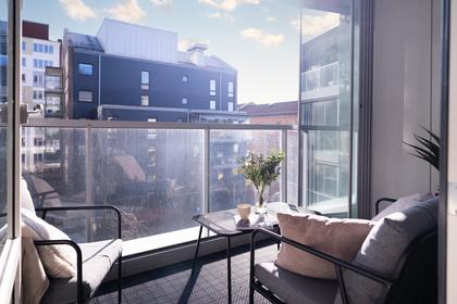 Balkong eller utsiktsbild