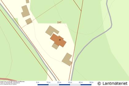 Illustrerad karta över fastigheten eller området