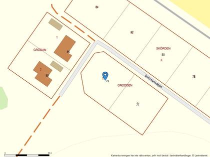 Illustrerad karta över fastigheten eller området