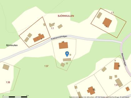 Illustrerad karta över fastigheten eller området