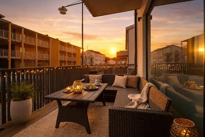 Balkong eller utsiktsbild