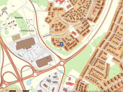 Illustrerad karta över fastigheten eller området