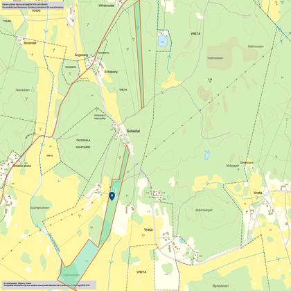 Illustrerad karta över fastigheten eller området