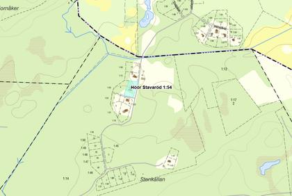 Illustrerad karta över fastigheten eller området