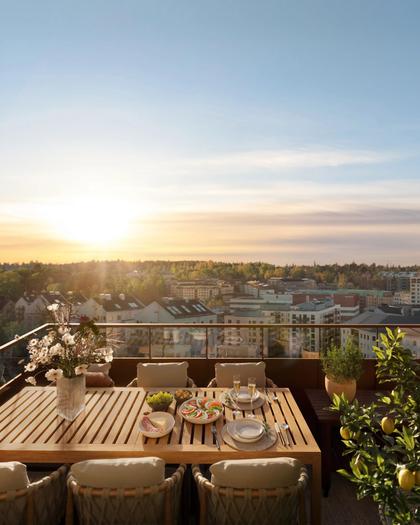 Balkong eller utsiktsbild