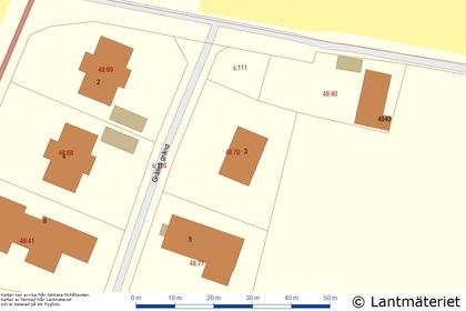 Illustrerad karta över fastigheten eller området
