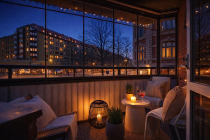 Balkong eller utsiktsbild