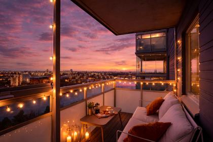 Balkong eller utsiktsbild