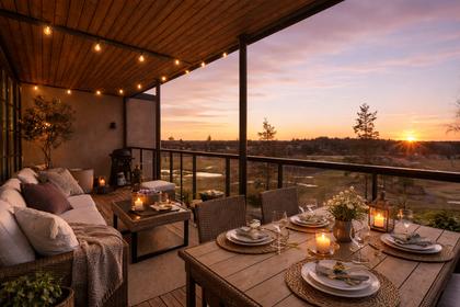 Balkong eller utsiktsbild