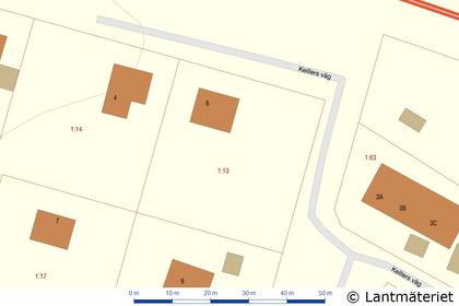 Illustrerad karta över fastigheten eller området