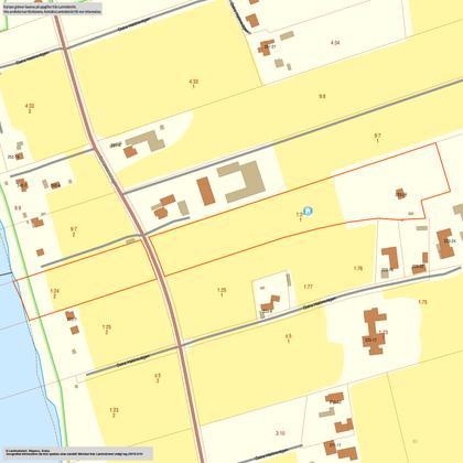 Illustrerad karta över fastigheten eller området