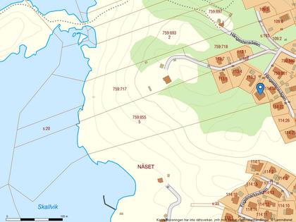 Illustrerad karta över fastigheten eller området