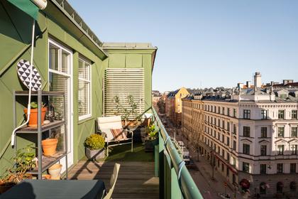 Balkong eller utsiktsbild