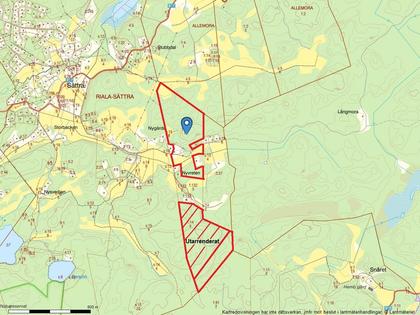 Illustrerad karta över fastigheten eller området