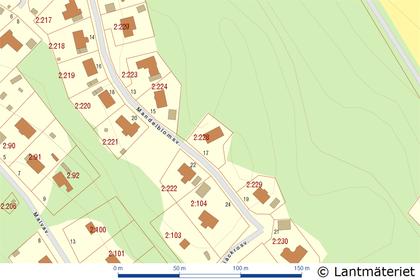 Illustrerad karta över fastigheten eller området