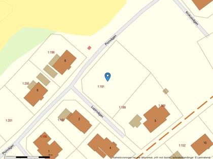 Illustrerad karta över fastigheten eller området