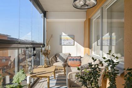 Balkong eller utsiktsbild