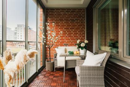 Balkong eller utsiktsbild