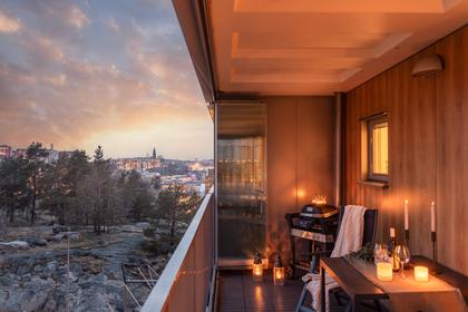 Balkong eller utsiktsbild