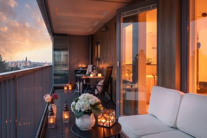 Balkong eller utsiktsbild