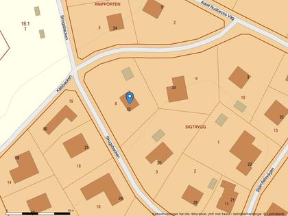 Illustrerad karta över fastigheten eller området