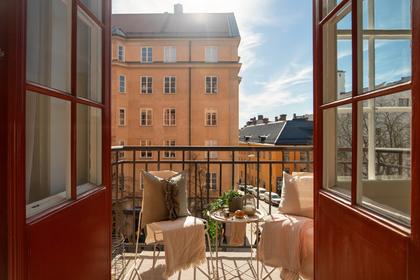 Balkong eller utsiktsbild