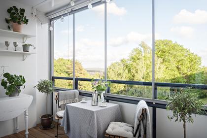 Balkong eller utsiktsbild