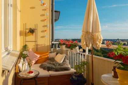 Balkong eller utsiktsbild