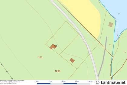 Illustrerad karta över fastigheten eller området